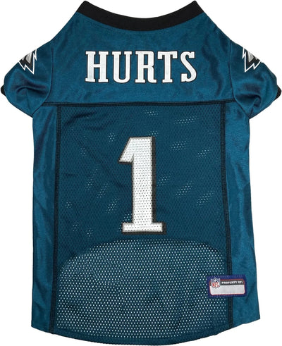 Jalen Hurts Dog Striped Jersey - Philadelphia Eagles - Pets First, Team colors/LG
