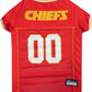 Kansas City Chiefs Pet Striped Jersey - Pets Perfect