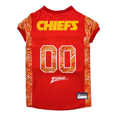 Kansas City Chiefs NFL Zubaz Dog Jersey, LG/1
