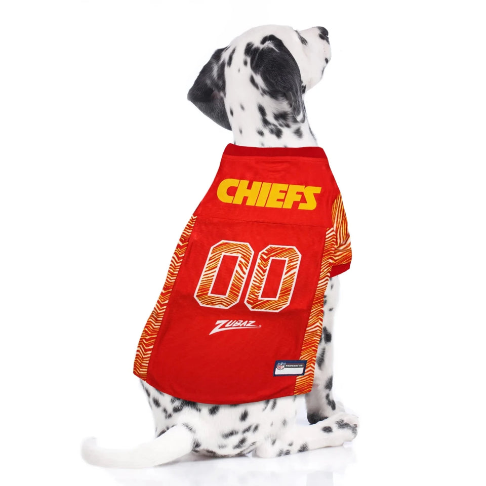 Kansas City Chiefs NFL Zubaz Dog Jersey, XS/1, view 5