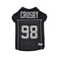 Maxx Crosby Pet Striped Jersey (Oak) - Pets Perfect