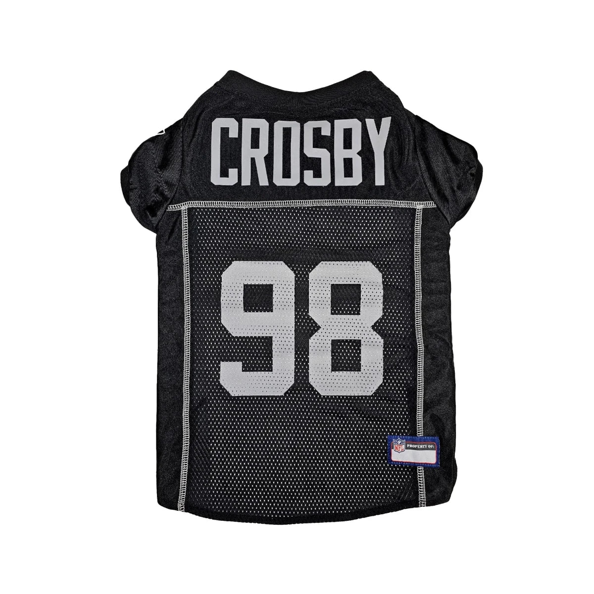 Maxx Crosby Pet Striped Jersey (Oak) - Pets Perfect