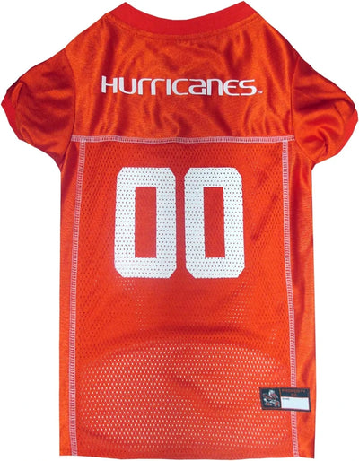 Miami Hurricanes Dog Jersey - Pets First NCAA Licensed Pet Jersey, LG/1