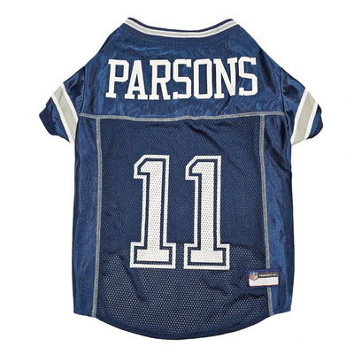 Micah Parsons NFLPA Mesh Dog Jersey - Dallas Cowboys Pet Jersey, Team colors/LG