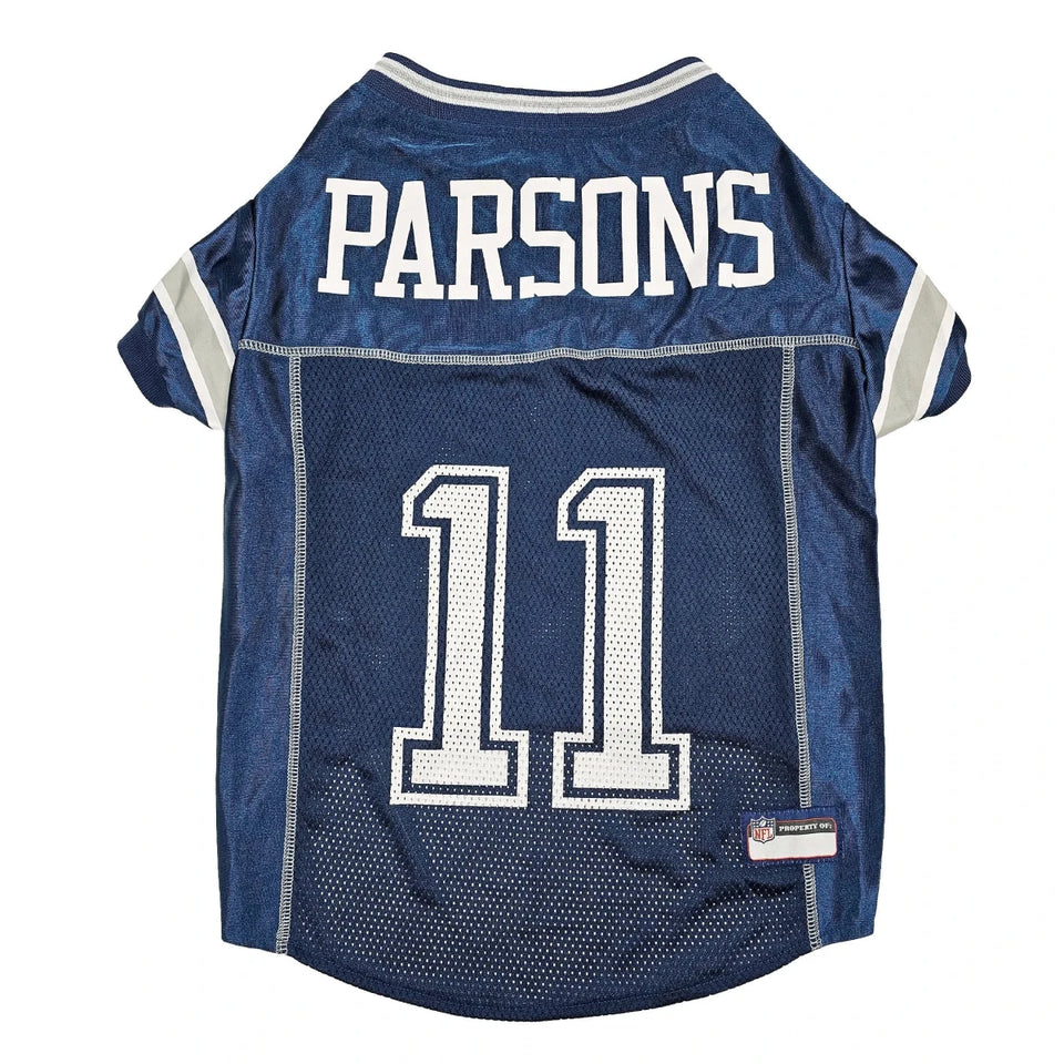 Micah Parsons NFLPA Mesh Dog Jersey - Dallas Cowboys Pet Jersey, Team colors/LG