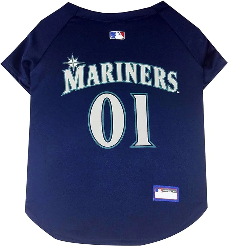 Seattle Mariners Dog Jersey - Pets First MLB Licensed Pet Jersey, view 8