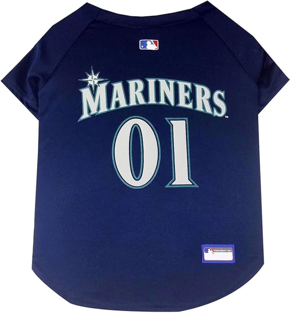 Seattle Mariners Dog Jersey - Pets First MLB Licensed Pet Jersey, view 12