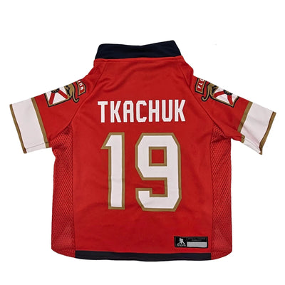 Matthew Tkachuk NHLPA Dog Jersey - Pets First, LG/1