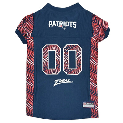 New England Patriots Zubaz Dog Jersey - NFL Licensed Pet Jersey, LG/1