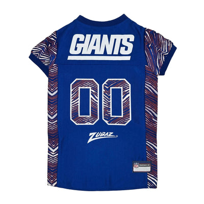 New York Giants Zubaz Dog Jersey - NFL Licensed Pet Jersey, LG/1