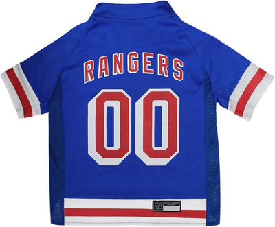 New York Rangers Dog Jersey - NHL Officially Licensed Pet Apparel, LG/1