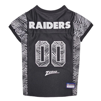 Las Vegas Raiders Zubaz Dog Jersey - NFL Licensed Pet Jersey, LG/1