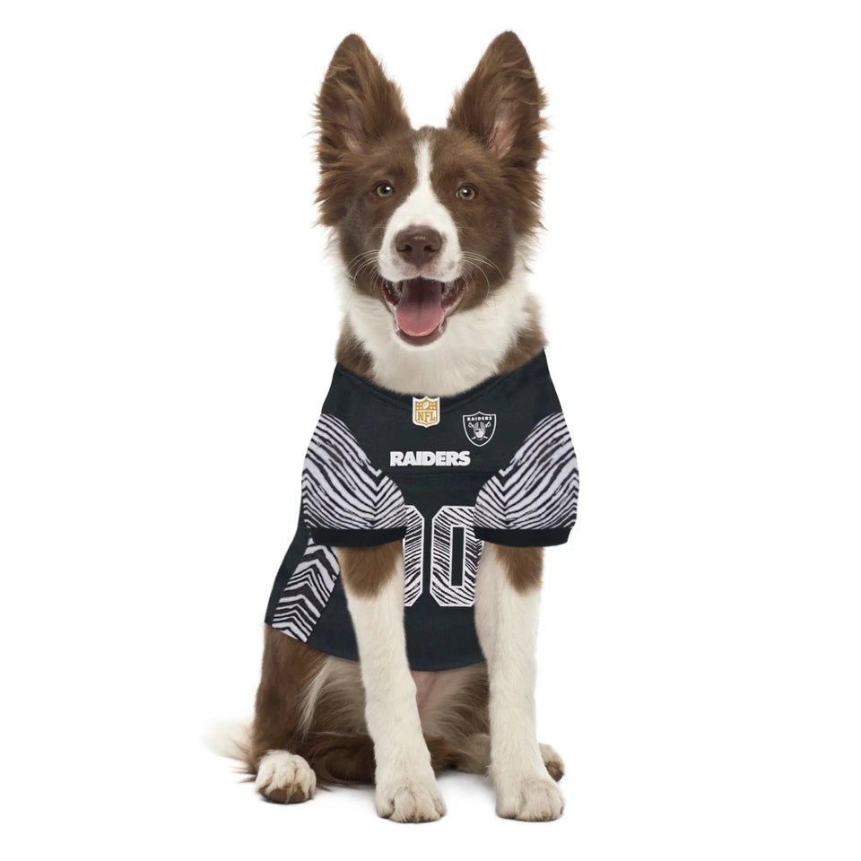 Las Vegas Raiders Zubaz Dog Jersey - NFL Licensed Pet Jersey, view 11