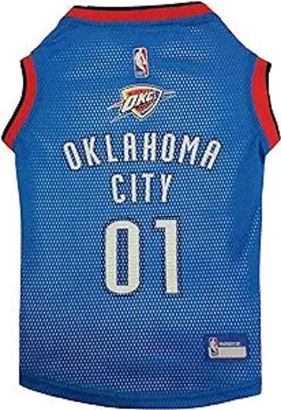 OKC Thunder NBA Mesh Pet Jersey by Pets First, LG/1