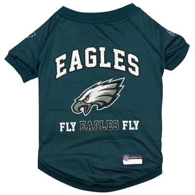 Philadelphia Eagles Raglan Jersey for Dogs - NFL Licensed Pet Apparel, LG/1
