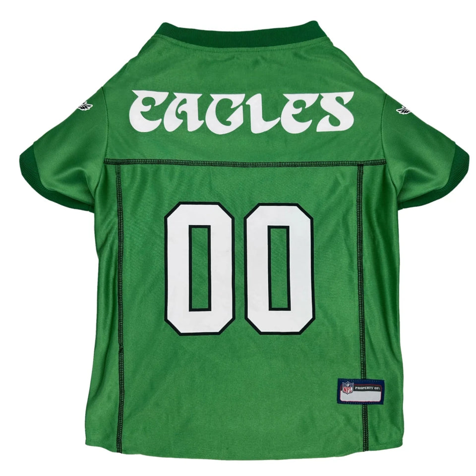 Philadelphia Eagles Kelly Green Dog Jersey - Pets First, view 11