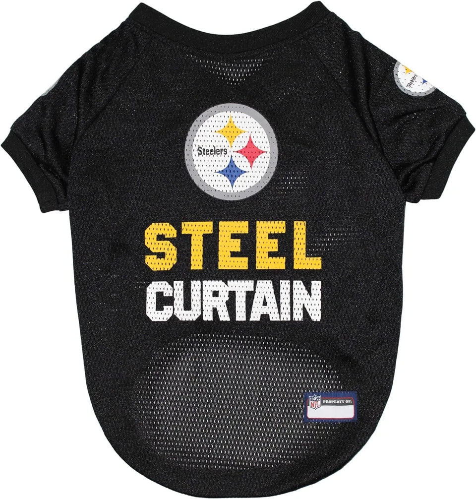 Pittsburgh Steelers Raglan Jersey for Dogs - NFL Licensed Pet Apparel, XL/1, view 4