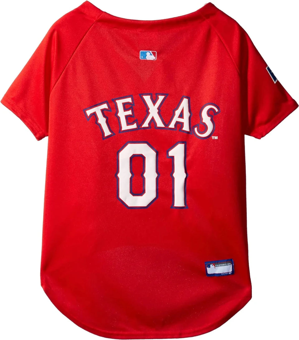 Pets First Texas Rangers Dog Jersey, Licensed MLB Pet Apparel, view 11
