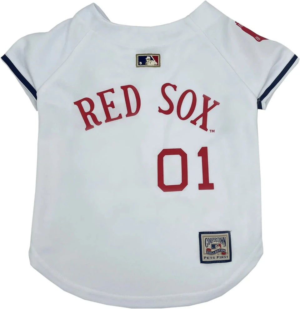 Boston Red Sox Throwback Dog Jersey - MLB Licensed Pet Apparel, view 10