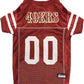San Francisco 49ers Pet Striped Jersey - Pets Perfect