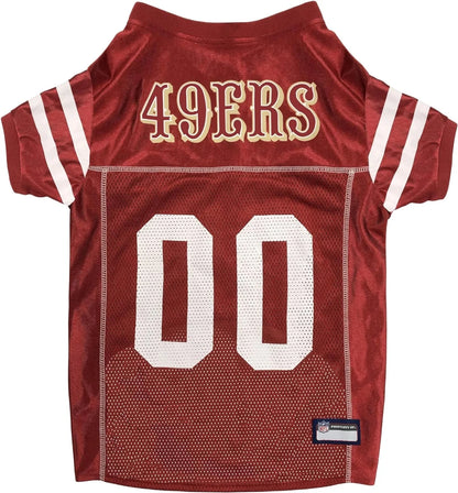San Francisco 49ers Pet Striped Jersey - Pets Perfect