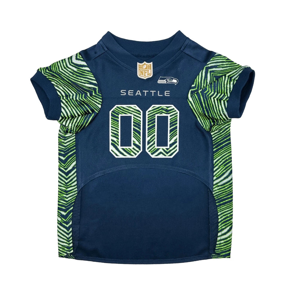 Seattle Seahawks Zubaz Dog Jersey - NFL Officially Licensed, XL/1, view 4