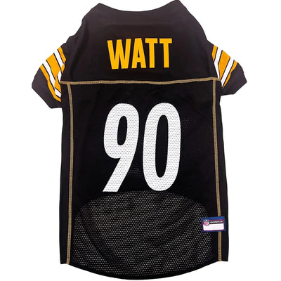 TJ Watt Pittsburgh Steelers NFLPA Dog Jersey, Team colors/LG