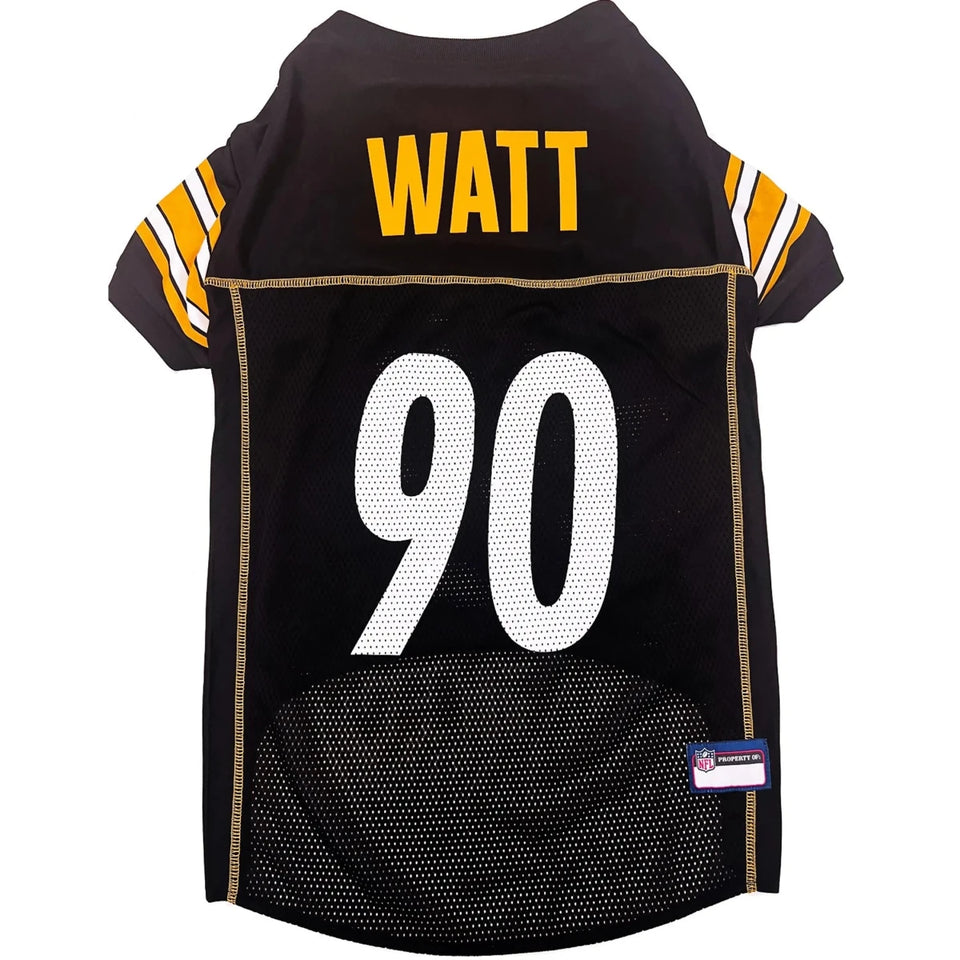 TJ Watt Pittsburgh Steelers NFLPA Dog Jersey, view 9