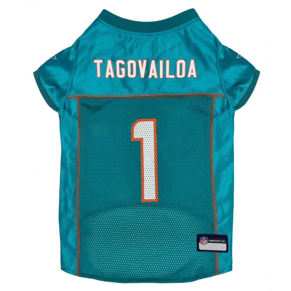 Tua Tagovailoa Miami Dolphins Dog Jersey - NFLPA Licensed Mesh, view 11