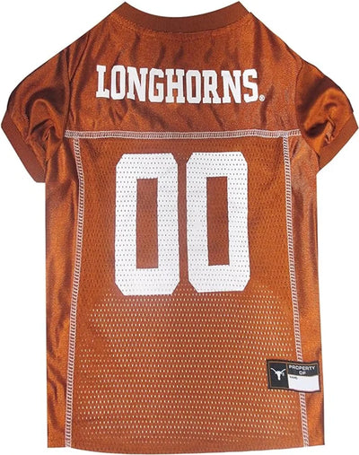 Pets First Texas Longhorns NCAA Mesh Dog Jersey, Dog Apparel, 3 XL/1