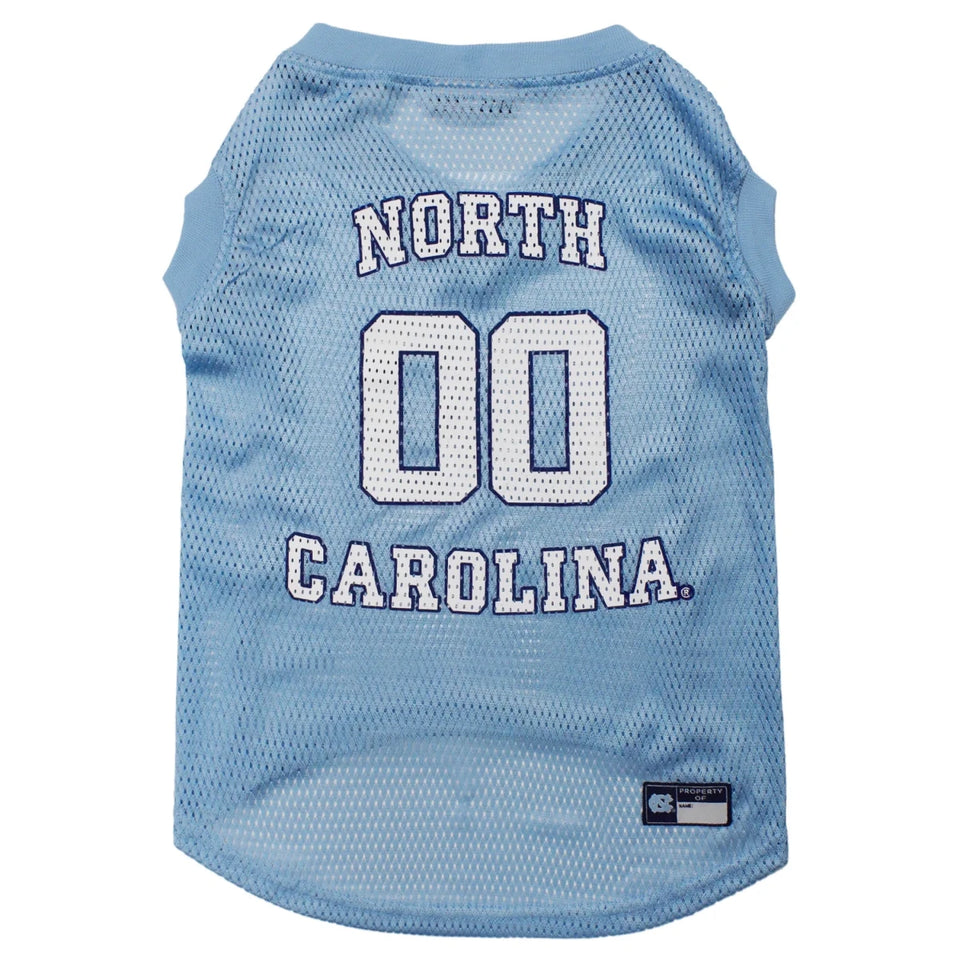 UNC Tar Heels NCAA Mesh Dog Jersey by Pets First, MD/1, view 2