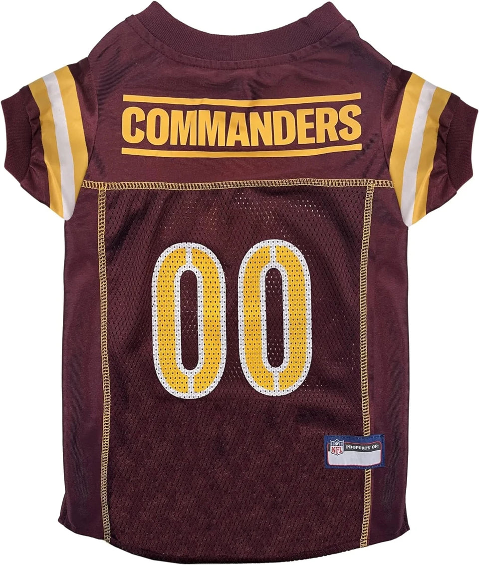 Washington Commanders Pet Striped Jersey, view 7