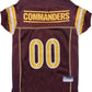 Washington Commanders Pet Striped Jersey - Pets Perfect