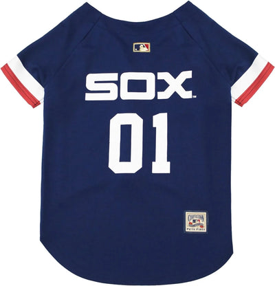 Chicago White Sox Retro Dog Jersey - MLB Licensed Pet Apparel, LG/1