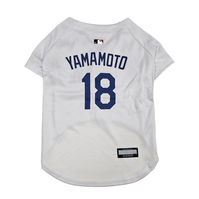 Yoshinobu Yamamoto Dog Jersey - LA Dodgers by Pets First, LG/1