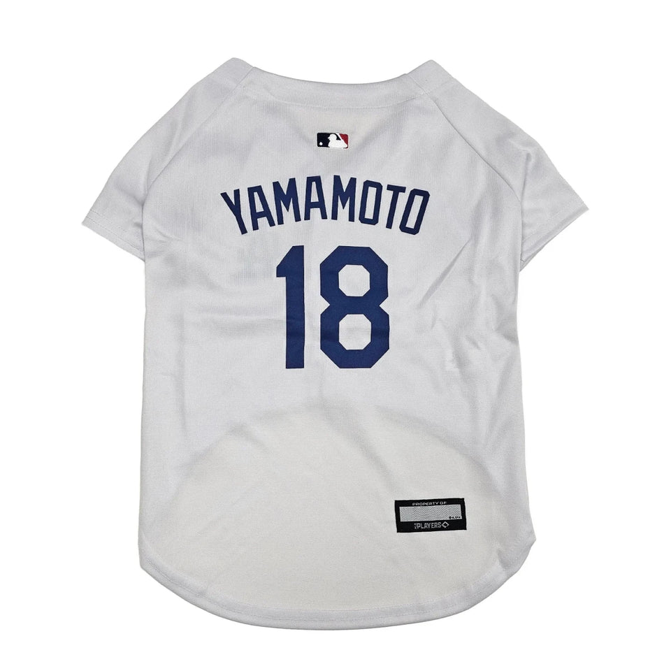 Yoshinobu Yamamoto Dog Jersey - LA Dodgers by Pets First, LG/1