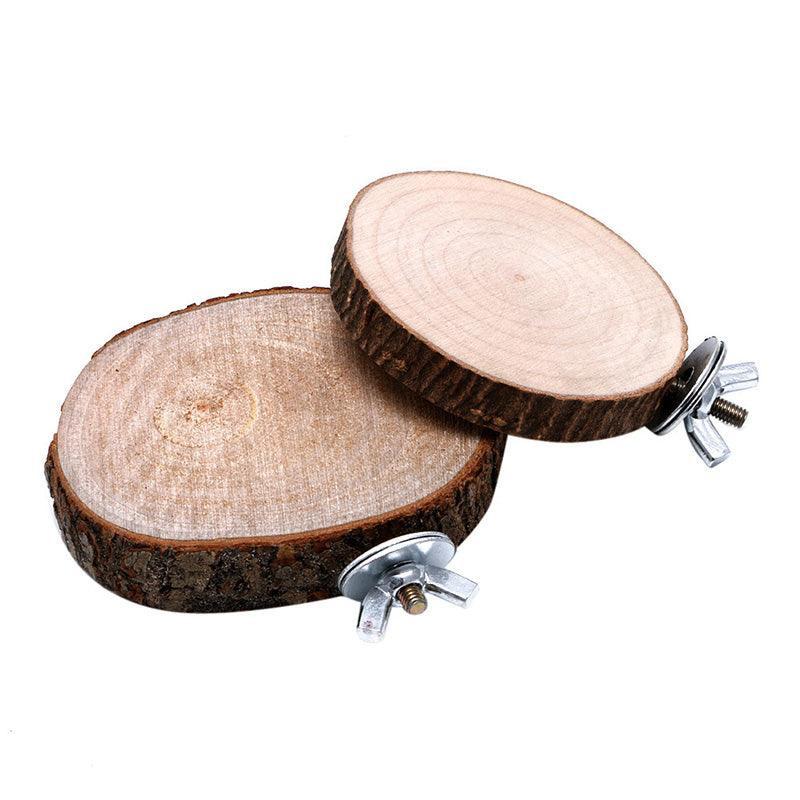 Wooden Springboard for Small Animals - Natural Exercise Toy for Hamsters, Gerbils & Parrots - Pets Perfect