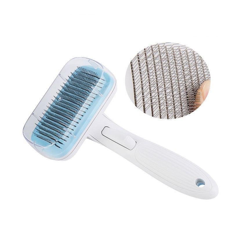 Fine Needle Comb - Automatic Hair Remover Grooming Brush for Dogs & Cats - Pets Perfect