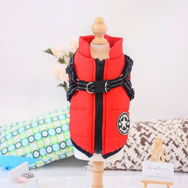 Winter Adventure Dog Coat: Waterproof, Harness - Compatible, And Stylish Pet Clothing - Pets Perfect