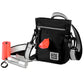 Mobile Dog Gear Day/Night 6 Piece Walking Bag with flashlight, waste bags, and adjustable strap for dog supplies.