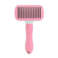 Dog Hugs Cat Self - Cleaning Cat Grooming Comb - Stainless Steel Fine Needle Comb for Cats - Pets Perfect