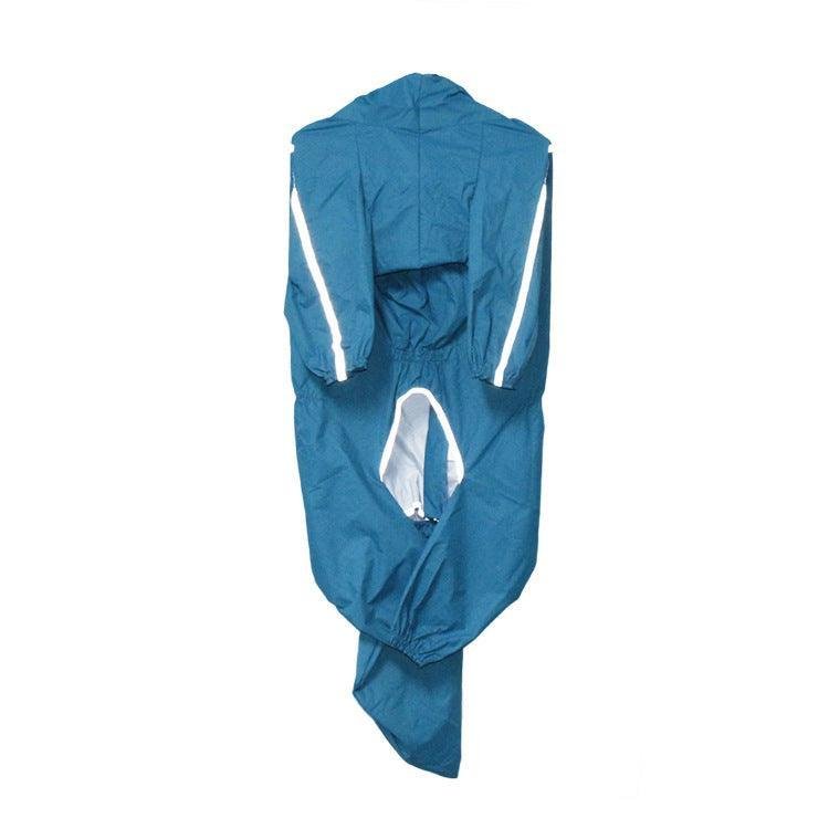 Pet Paws Waterproof Dog Poncho - Raincoat with Removable Tail Cover - Pets Perfect