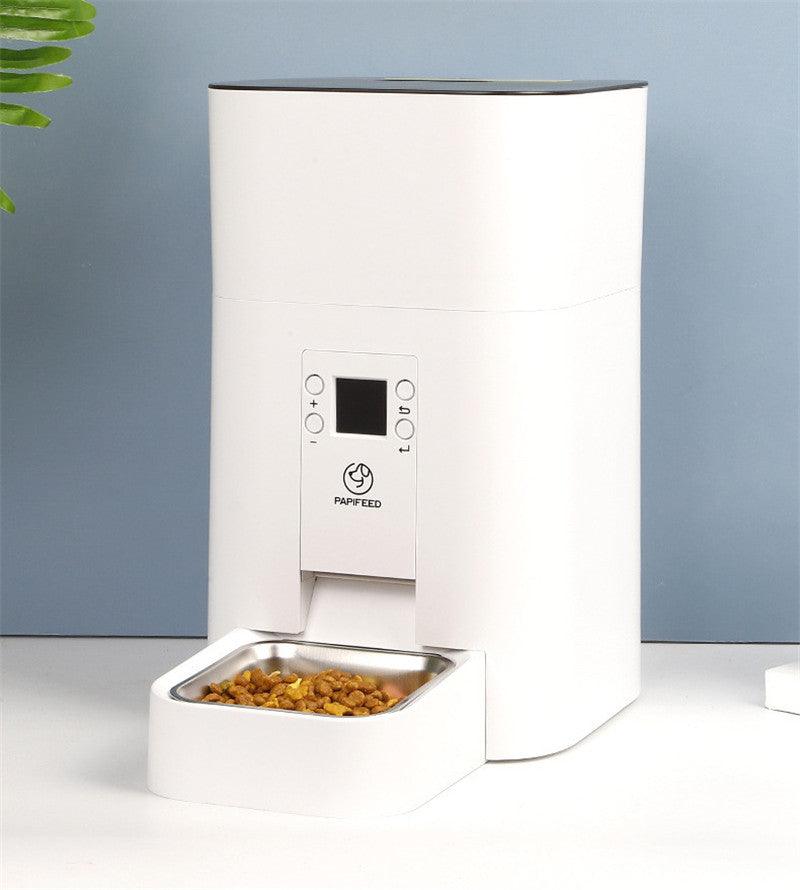 Dog Hugs Cat Intelligent Smart Pet Feeder - 4L Automatic Feeder with Color Screen & Quantitative Feeding - Pets Perfect