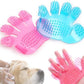 Pet Grooming Glove - Adjustable Rubber Finger Brush for Dogs & Cats - Pets Perfect