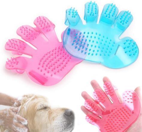 Pet Grooming Glove - Adjustable Rubber Finger Brush for Dogs & Cats - Pets Perfect