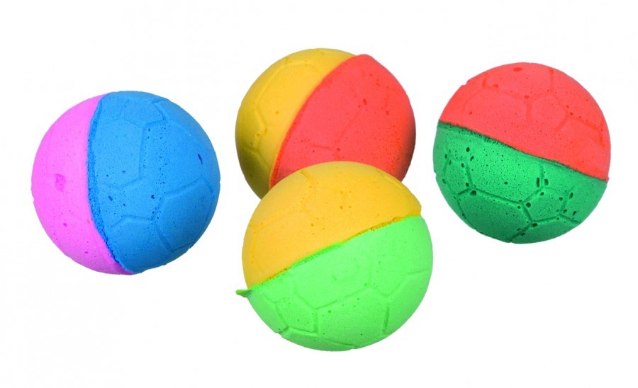Trixie Cat Foam Rubber Soft Ball - 70 Pack