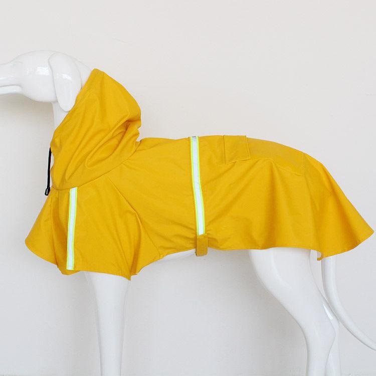 Reflective Waterproof Dog Raincoat - Safety Jacket with Pocket & Velcro - Pets Perfect
