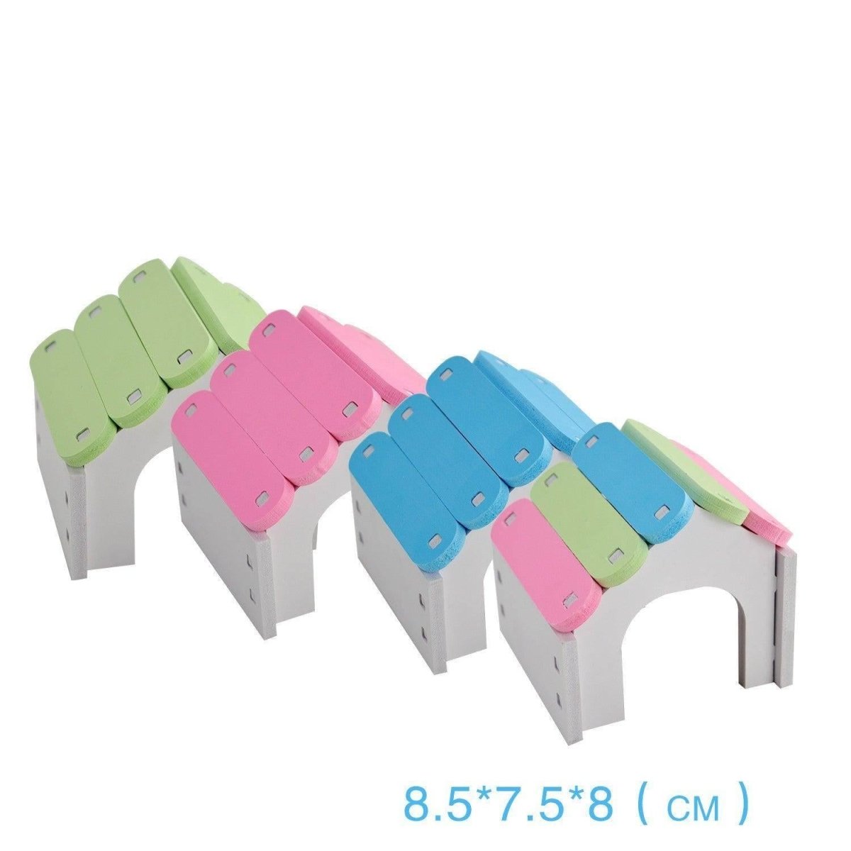 Colorful Hamster House & Playground with Ladder - Pets Perfect