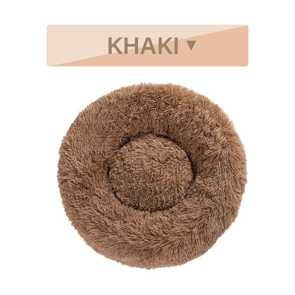 The Snugglepaws Plush Donut Pet Bed: Luxuriously Cozy Haven For Dogs And Cats - Pets Perfect