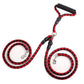 Ultimate Dual - Handle Dog Walking Leash - Premium Quality, Reflective Rope For Optimal Safety - Pets Perfect